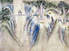 川浦山御用木御伐出絵図（部分）の画像