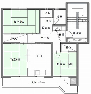 代表的な間取りの例の画像