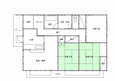 代表的な間取りの例の画像