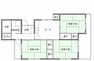 代表的な間取りの例の画像