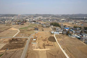 上野国多胡郡正倉跡の航空写真の画像