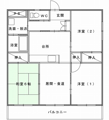 代表的な間取りの例の画像