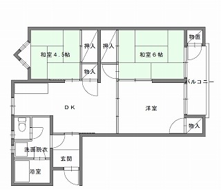 代表的な間取りの例の画像