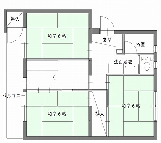 代表的な間取りの例の画像