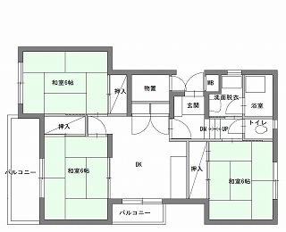 代表的な間取りの例の画像