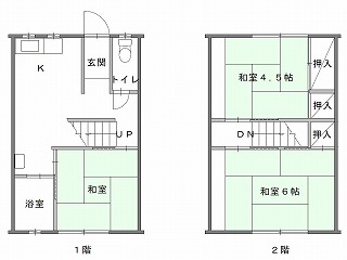 代表的な間取りの例の画像