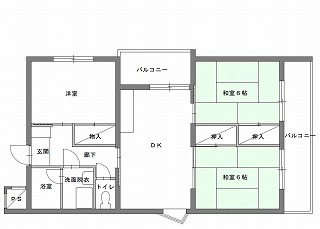 代表的な間取りの例の画像