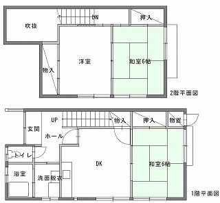 代表的な間取りの例の画像