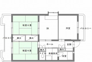 代表的な間取りの例の画像