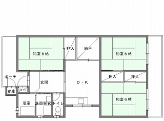 代表的な間取りの例の画像