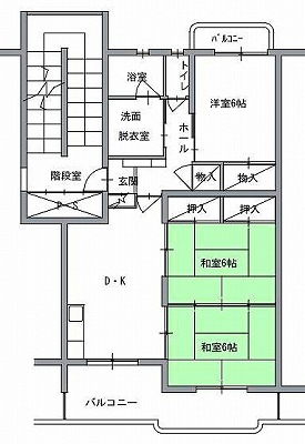 代表的な間取りの例の画像