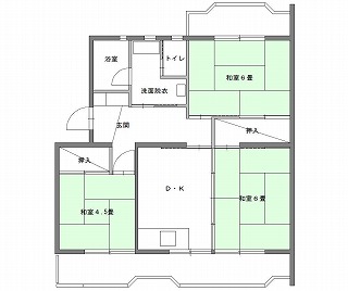 代表的な間取りの例の画像