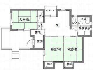 代表的な間取りの例の画像