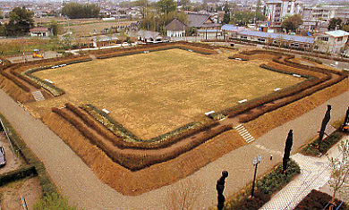 史跡整備された北新波砦跡の画像