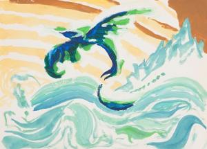 フェニックスの水彩画