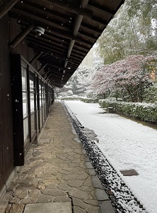 雪の旧井上邸