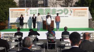バケツ稲（表彰式）