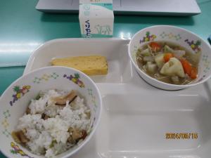今日の給食