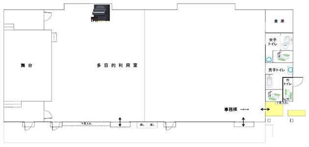 たかさき高浜人権プラザ見取図1