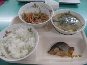 今日の給食