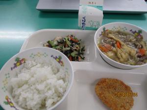今日の給食
