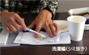 洗濯編（しみ抜き）写真