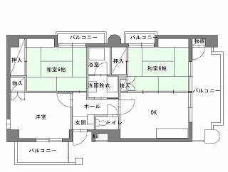 代表的な間取りの例の画像