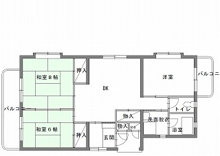 代表的な間取りの例の画像