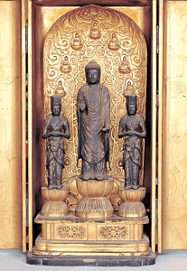 恩行寺阿弥陀三尊仏の画像