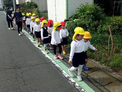 年長と年少のさんぽ