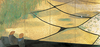 守屋多々志《遊行柳（芭蕉）》1989年　寄託作品