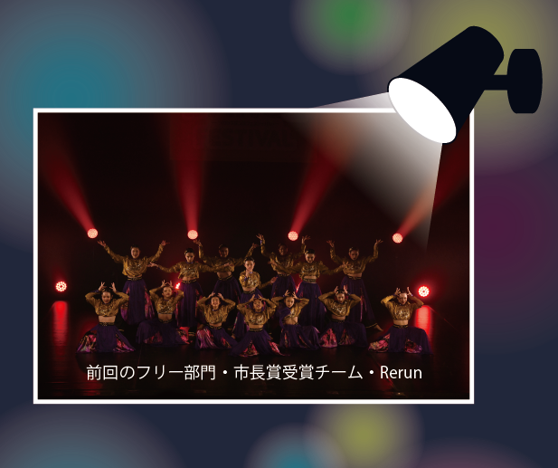 前回のフリー部門・市長賞受賞チーム・Rerun