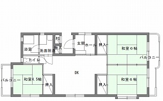 代表的な間取りの例の画像