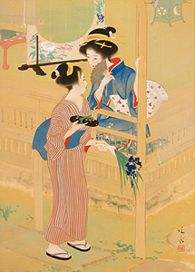 鏑木清方《文の使》1915年