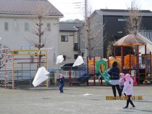 年長凧揚げ①