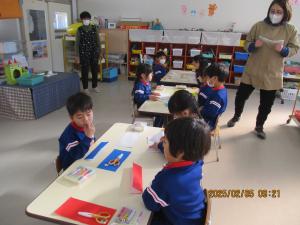 年長手袋づくり