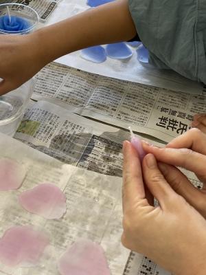 「ミニバラキャンドルを作ろう」2
