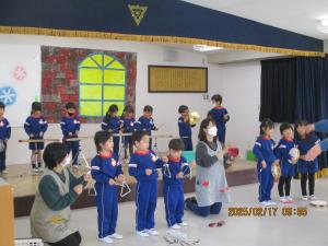 年長が楽器遊び④