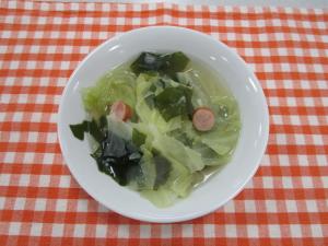わかめとキャベツのスープの画像
