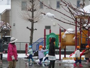 雪遊び①
