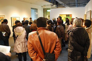 2月5日絲山さんと学芸員による第1展示室でのトーク