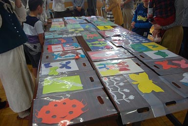 ワークショップの作品全体