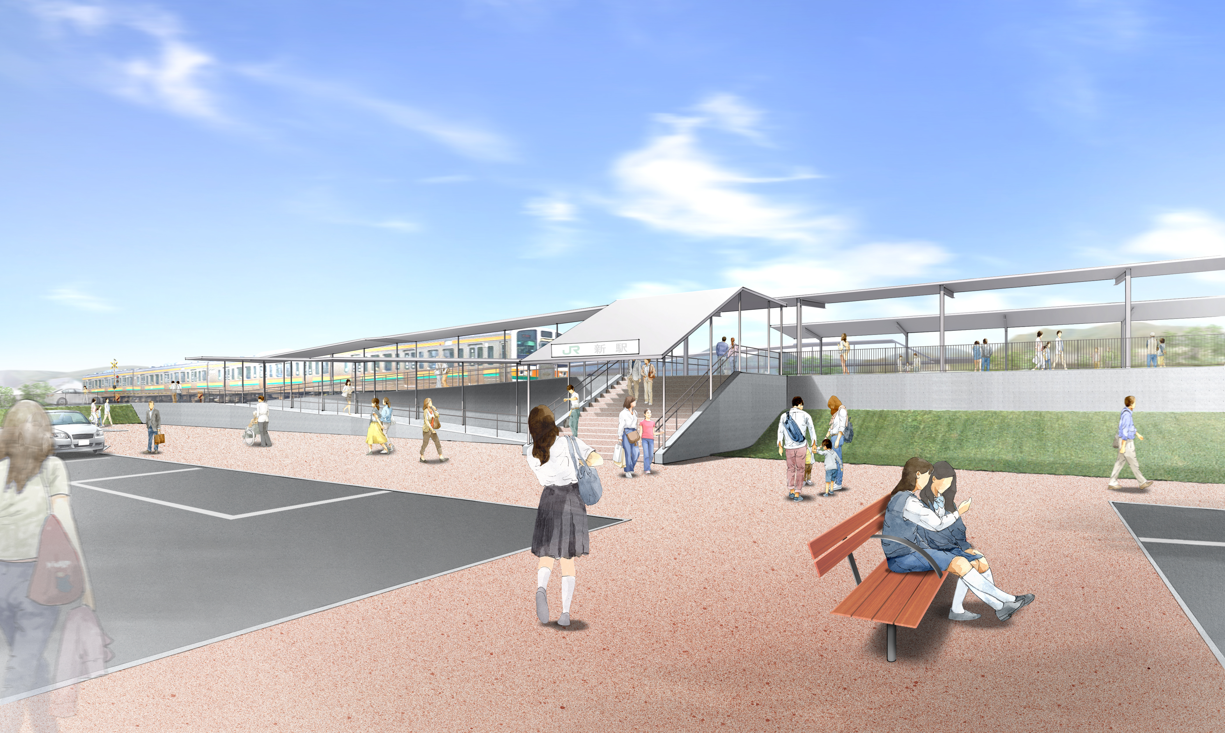 だるま駅前広場のイメージ画像
