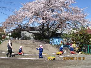 フロアーカー遊び