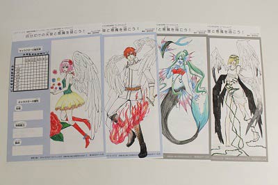 ワークショップ「自分だけの天使と悪魔を描こう！」参考作品