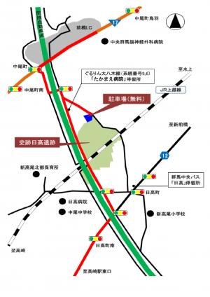 日高遺跡周辺図