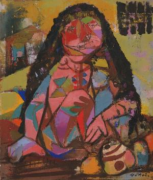 福沢一郎「メキシコの女」