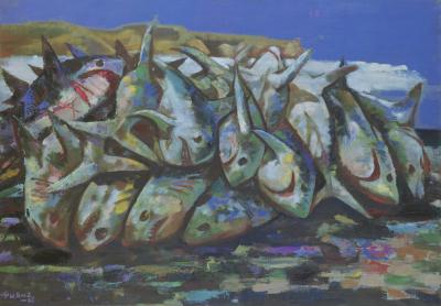 福沢一郎「鮫」