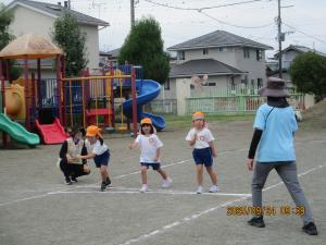 年長かけっこ①