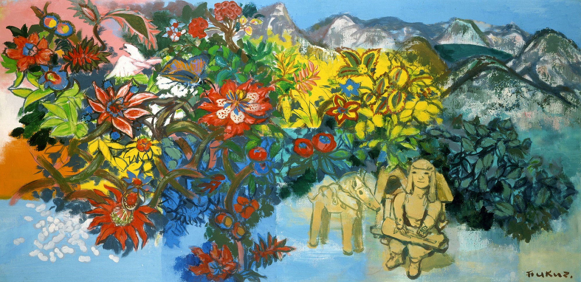 群馬県民会館第一緞帳下絵の画像